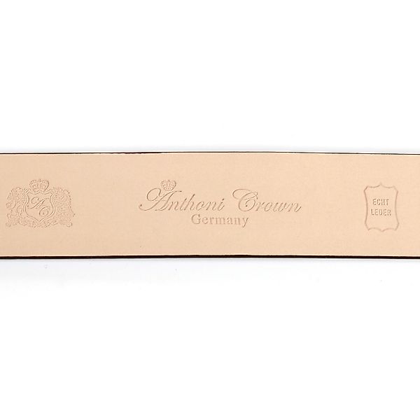 Anthoni Crown Ledergürtel mit silberfarbener Automatik-Schließe und drehend günstig online kaufen