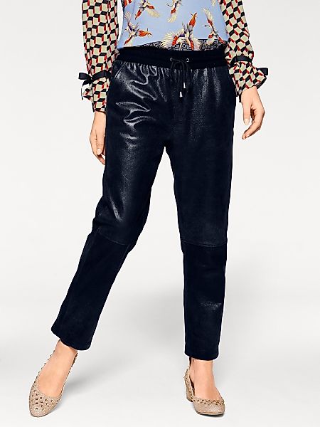 heine Jerseyhose Leder-Jogpants Innenbeinlänge ca. 68 günstig online kaufen