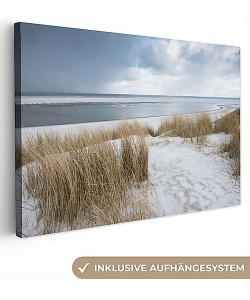 OneMillionCanvasses® Leinwandbild Nordsee - Dünen - Wasser, Fotodruck (1 St günstig online kaufen
