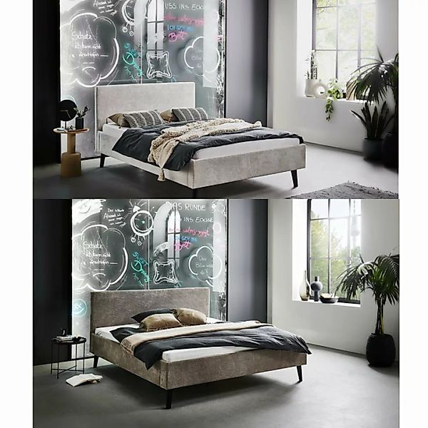 Faizee Möbel Bett [Avola 140x200/180x200] Polsterschlafzimmerbett Eichenhol günstig online kaufen