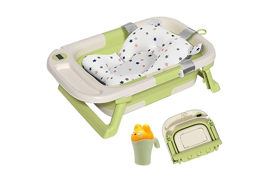 SEHAUSEU Babybadewanne faltbar Babywanne Badewanne, mit Thermometer, Haarwa günstig online kaufen