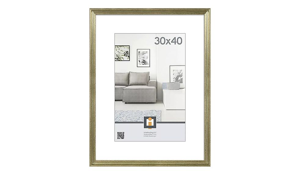 Kunststoffbilderrahmen 30x40 cm  Salerno - beige - 32 cm - 42 cm - 1,2 cm - günstig online kaufen