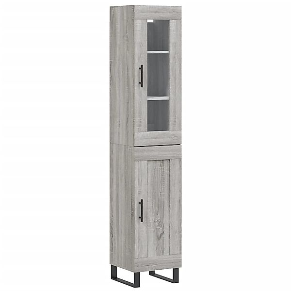 vidaXL Highboard Grau Sonoma 34,5x34x180 cm Holzwerkstoff 3199519 günstig online kaufen