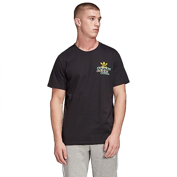 Adidas Originals Shattered Embroidered Kurzärmeliges T-shirt M Black günstig online kaufen