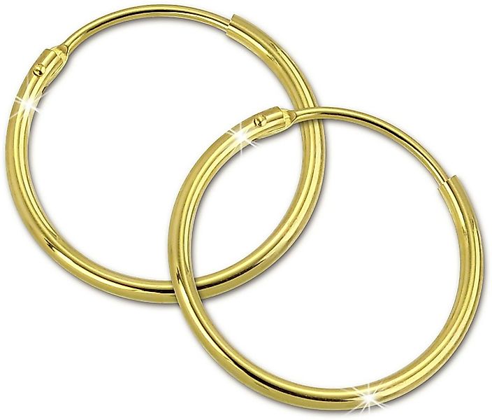 GoldDream Paar Creolen GoldDream Gold Ohrring Creolen 25mm (Creolen), Damen günstig online kaufen