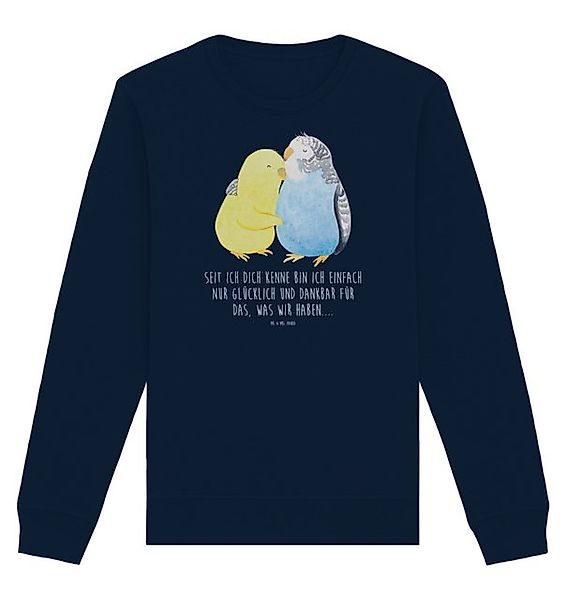 Mr. & Mrs. Panda Longpullover Wellensittich Liebe Größe M - French Navy - G günstig online kaufen
