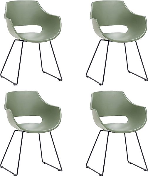 MCA furniture Schalenstuhl »Rockville« (Set) 4 Stk. 4er-Set, Kufe, Kunststo günstig online kaufen