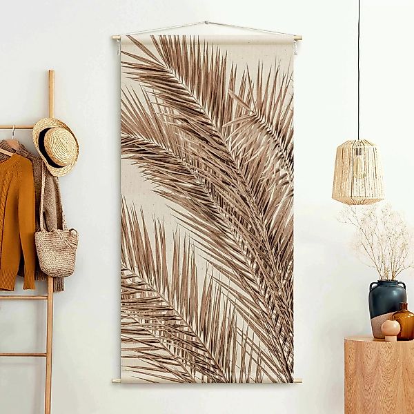 Wandteppich Bronzefarbene Palmenwedel günstig online kaufen