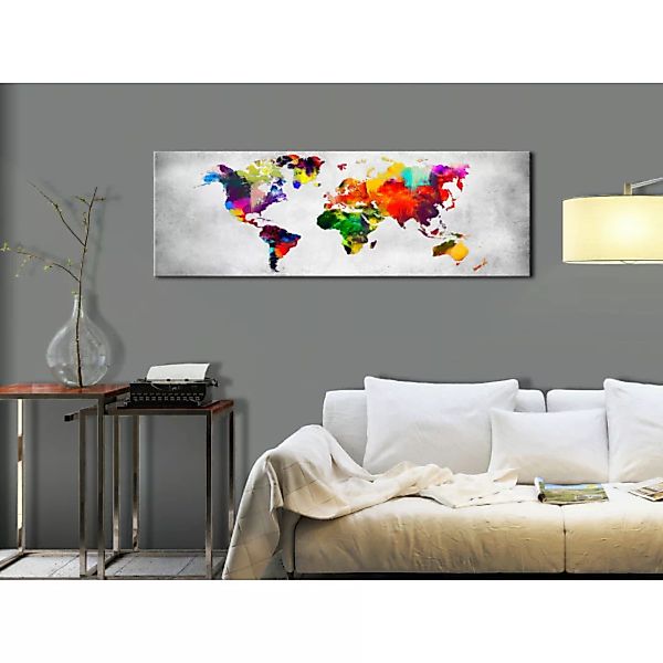 Wandbild World Map: Coloured Revolution XXL günstig online kaufen