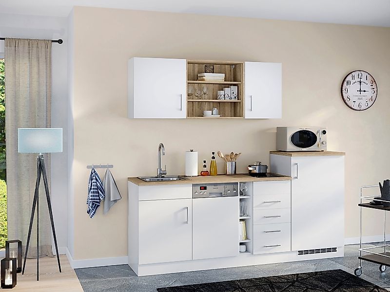 HELD MÖBEL Küche "Mali", Breite 210 cm, mit E-Geräten günstig online kaufen