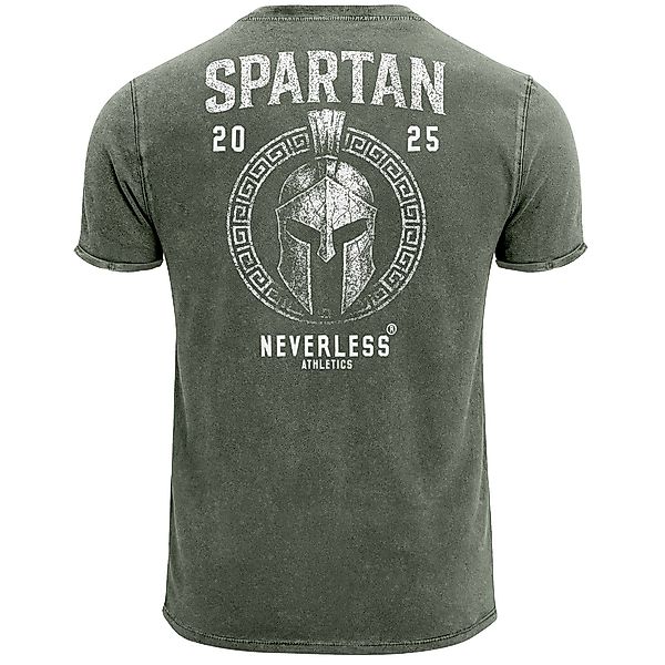 Neverless Print-Shirt Herren Vintage T-Shirt Backprint günstig online kaufen