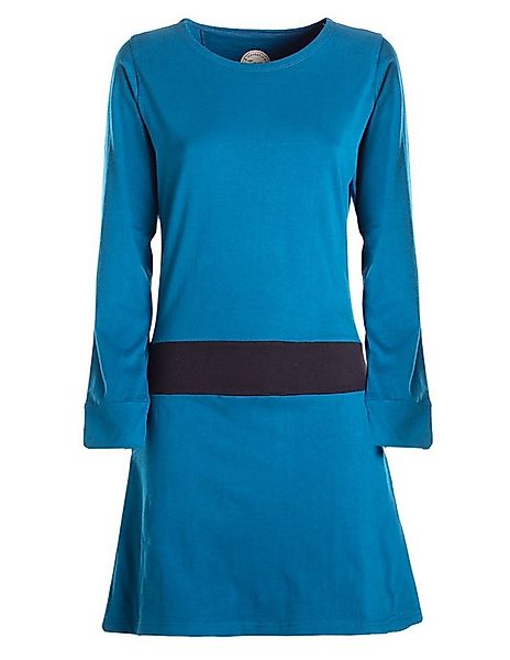 Vishes Jerseykleid Damen A-Linie Kleid Baumwolle Casual Rundhalsausschnitt günstig online kaufen