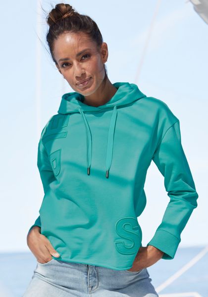 Elbsand Kapuzensweatshirt Elgin mit Logostickerei, lockerer günstig online kaufen