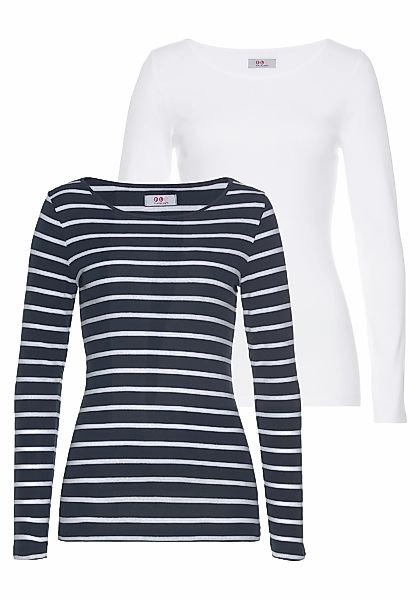 Flashlights Langarmshirt 2er-Pack, Langarm, sehr figurbetonter Schnitt, aus günstig online kaufen