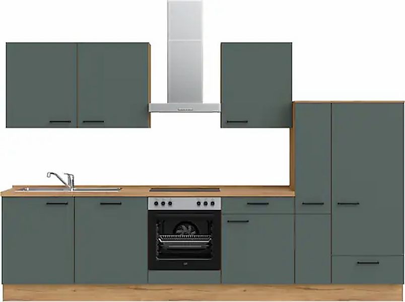 nobilia® Küchenzeile »"Easytouch I"« vormontiert, Ausrichtung wählbar, Brei günstig online kaufen