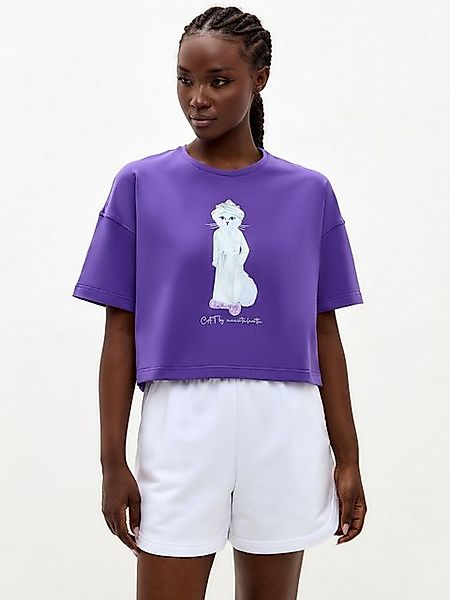 CAT by maniita lacitta Kurzarmshirt Oversized T-Shirt mit Katzenprint SPA C günstig online kaufen