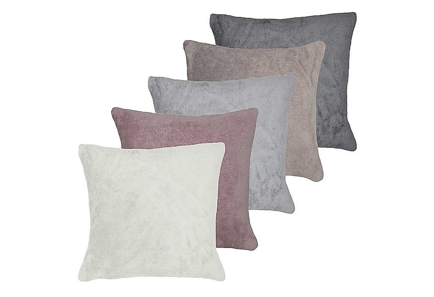 Casa Colori Kissenbezug Fleece 50x50 cm Plüsch Flausch Microfaser uni - sup günstig online kaufen