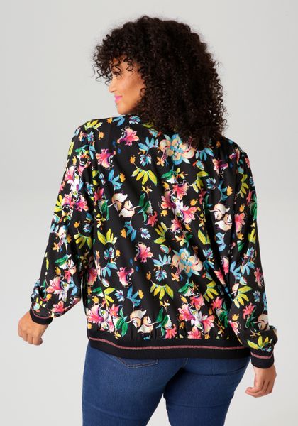 Aniston PLUS Blouson Mit Blumendruck günstig online kaufen