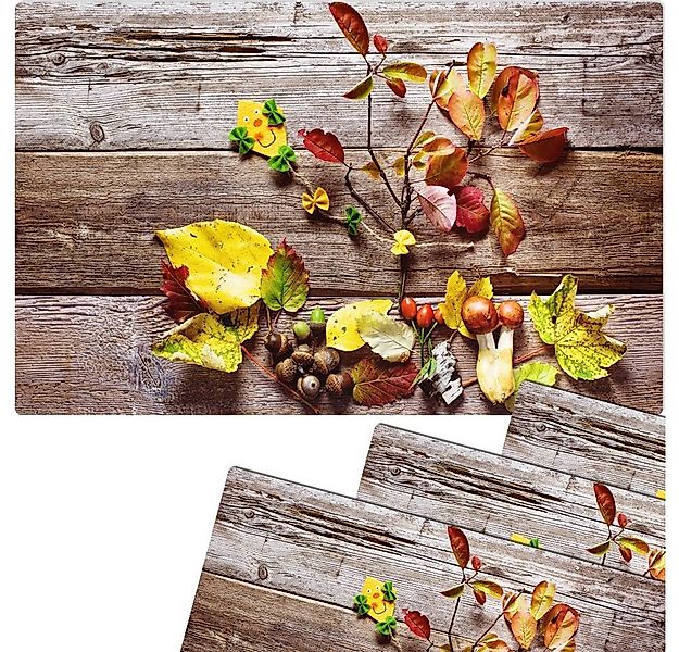 matches21 HOME & HOBBY Platzset Abwaschbare Tischsets 4er Set buntes Herbst günstig online kaufen