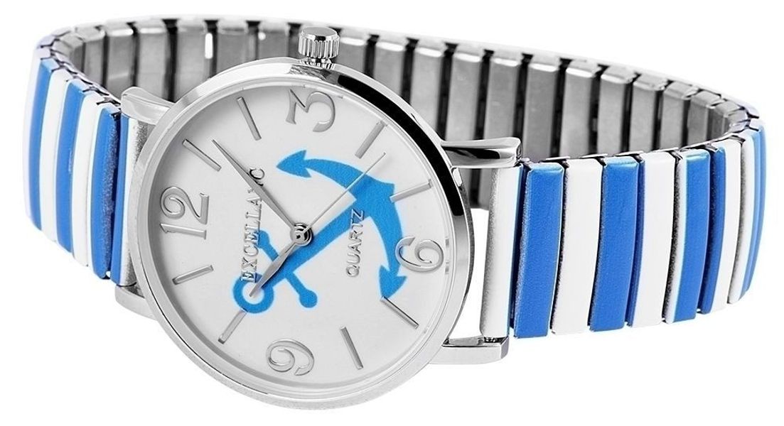 Excellanc Quarzuhr Selin Edelstahlzugband, maritim, Meer, günstig online kaufen