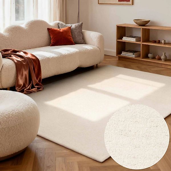 ELLE DECORATION Wollteppich "Knots" rechteckig 13 mm Höhe Handtuft, Wolle, günstig online kaufen