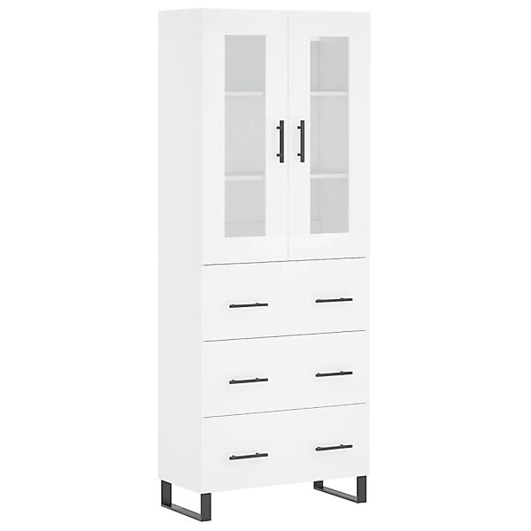 vidaXL Highboard Weiß 69,5x34x180 cm Holzwerkstoff 3198425 günstig online kaufen