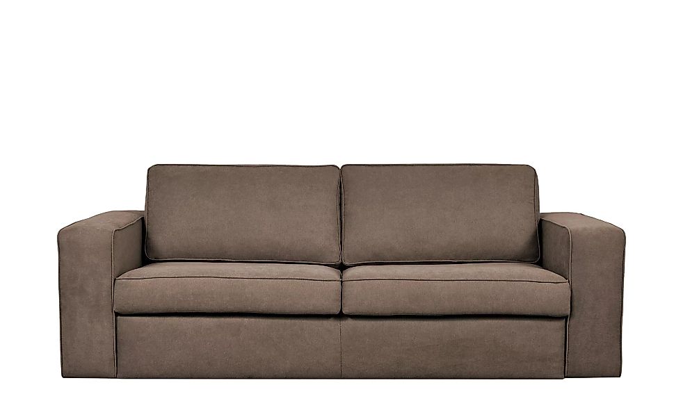 Schlafsofa - braun - 206 cm - 88 cm - 95 cm - Polstermöbel > Sofas > 3-Sitz günstig online kaufen