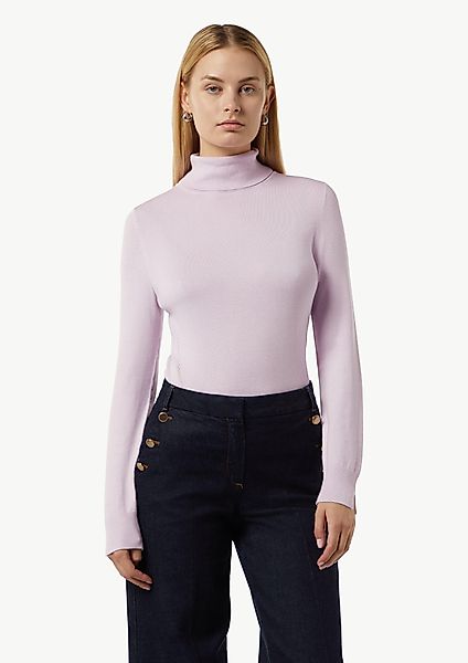 Comma Langarmshirt Eleganter Feinstrickpullover mit Rollkragen günstig online kaufen