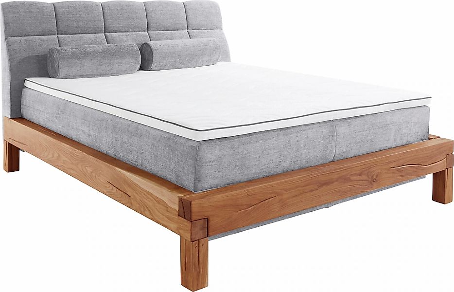 Home affaire Boxspringbett "Villads" Liegefläche: 160/200 cm aus Balkeneich günstig online kaufen