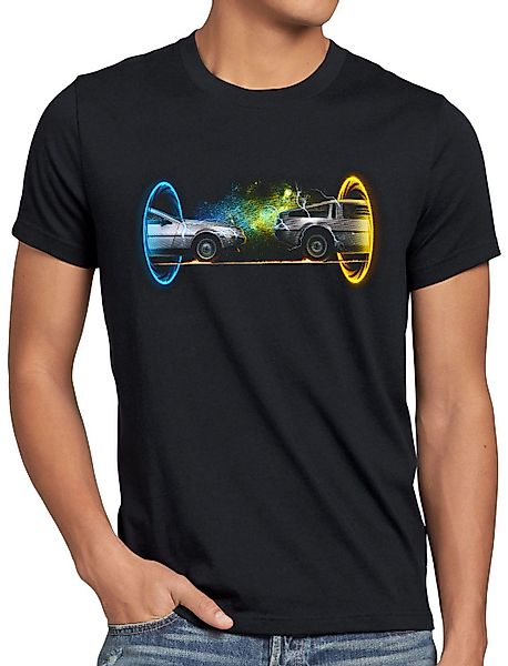 style3 T-Shirt Delorean Portal zeitreise marty günstig online kaufen