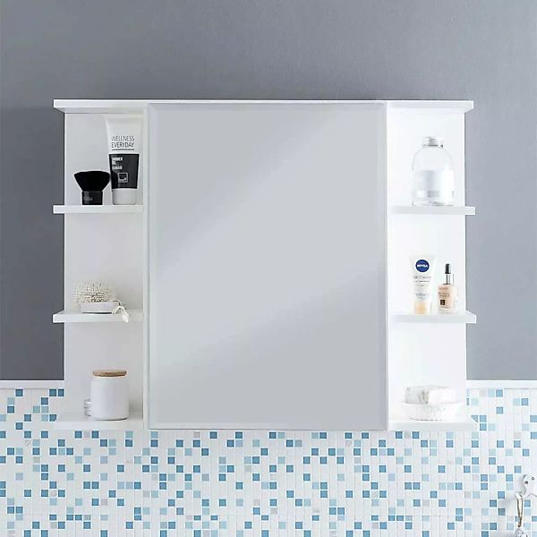 Weißer Spiegelschrank 80 cm breit 1-türig günstig online kaufen