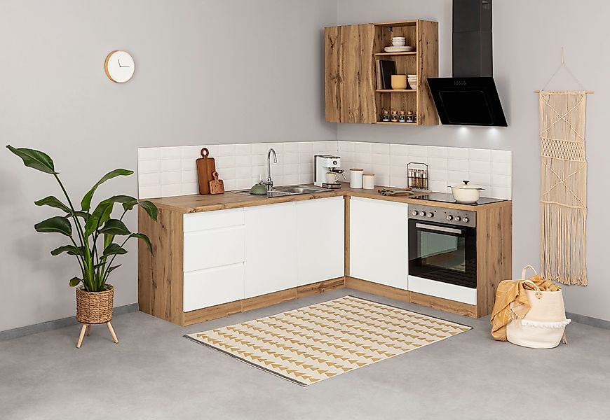 KOCHSTATION Winkelküche "KS-Bruneck", Stellbreite 240/180 cm breit, wahlwei günstig online kaufen