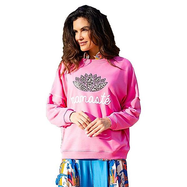 Miss Goodlife Sweater Miss Goodlife MG11163 Sweatshirt Namaste Leo, pink günstig online kaufen