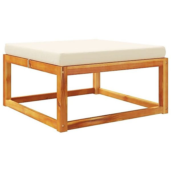 vidaXL Loungesofa Gartenhocker mit Kissen 65x65x29 cm Massivholz, 1 Teile günstig online kaufen