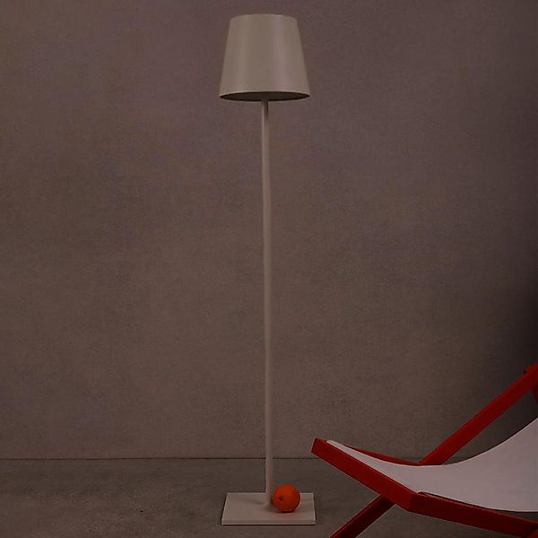 LED Akku Stehleuchte Toc in Weiß-matt 5W 468lm IP54 günstig online kaufen