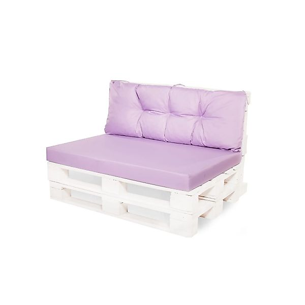 Setgarden Mix Set Palettenkissen 120x80x10cm Sitzkissen + Rückenkissen 120x günstig online kaufen
