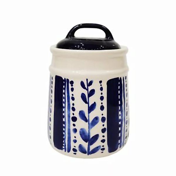 Neuetischkultur Vorratsdose 1,09 Liter Keramik gemustert blau/weiß günstig online kaufen