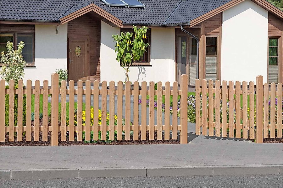 Mega-Holz Gartenzaun Vorgartenzaun GENUA Lärche 80x180 günstig online kaufen
