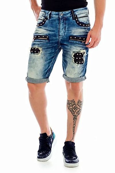 Cipo & Baxx Shorts mit stylischer Nietenverzierung günstig online kaufen