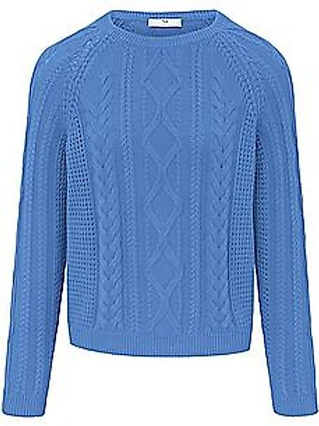 Pullover aus 100% SUPIMA®-Baumwolle Peter Hahn blau günstig online kaufen