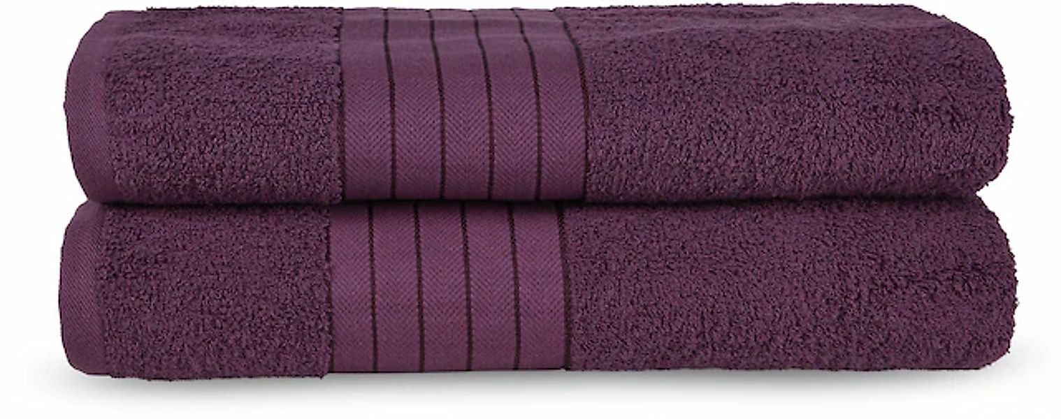 good morning Badetuch »Uni Towels«, (2 St., 2er Set Badetücher 70 x 140 cm) günstig online kaufen