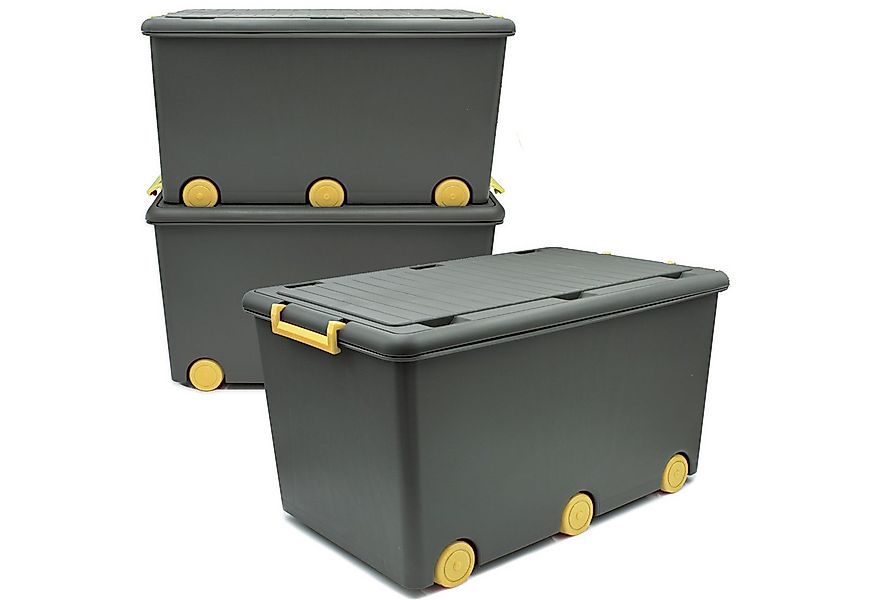 Babykajo Aufbewahrungsbox (Boxen mit Rollen, 3 St., mit 50L Volumen), Stape günstig online kaufen