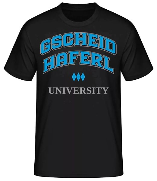 Gscheidhaferl University · Männer Basic T-Shirt günstig online kaufen