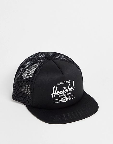 Herschel Supply Co – Whaler – Trucker-Kappe in Schwarz günstig online kaufen