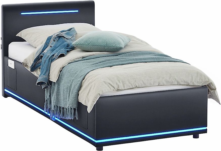 meise.möbel Polsterbett "CIRCLE inkl. LED-Beleuchtung & USB-Anschluss, wahl günstig online kaufen