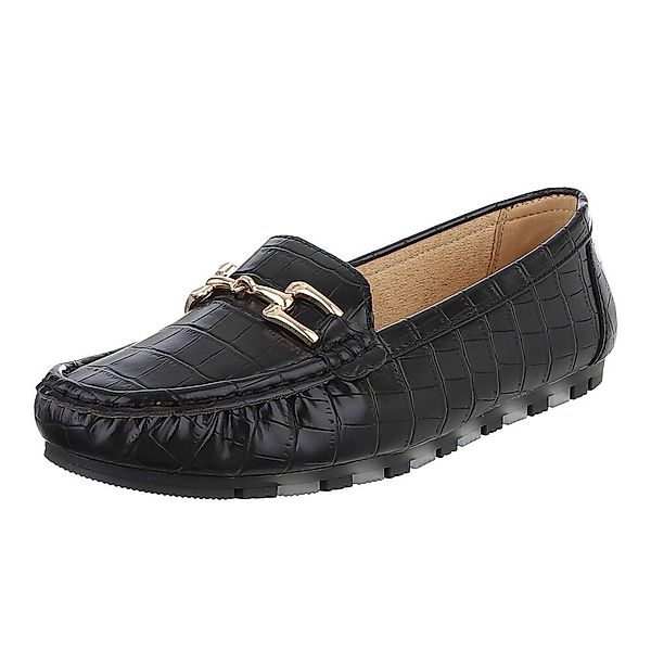Ital-Design Elegante Mokassins mit Schnalle für günstig online kaufen