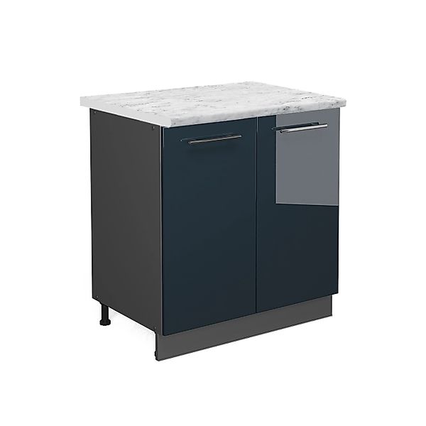 Vicco Küchenschrank R-Line Schubladenschrank für die Küche Anthrazit Hochgl günstig online kaufen