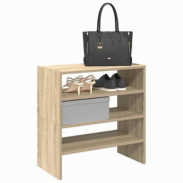 vidaXL Schuhschrank Schuhregale 2 Stk Stapelbar Sonoma Eiche 60x30x30,5 cm günstig online kaufen