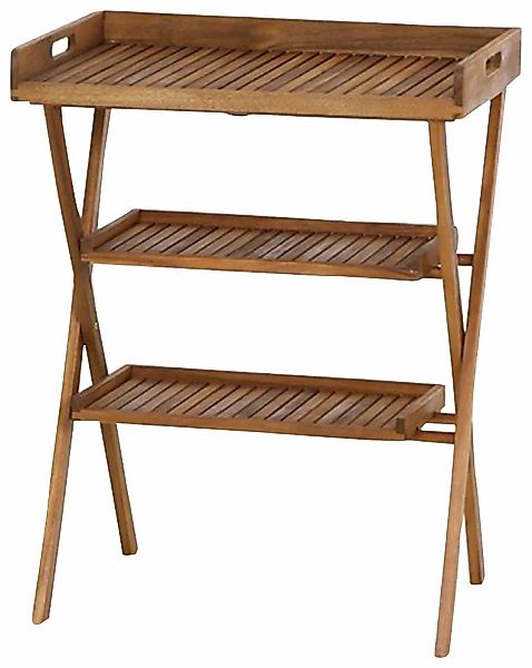 Siena Garden Klapptisch Caruna Rechteckig Natur 45 cm x 70 cm günstig online kaufen