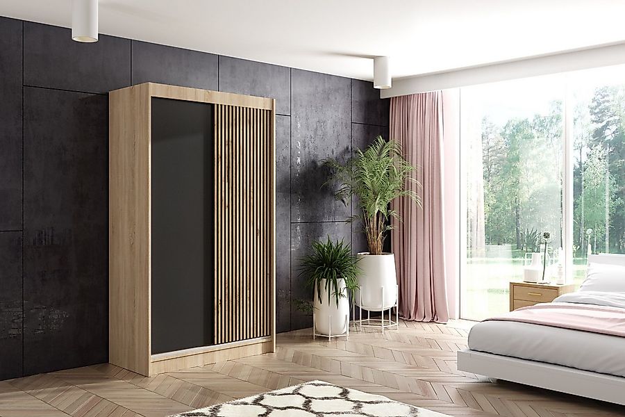 ALTDECOR Schiebetürenschrank VILAN (Kleiderschrank Garderobenschrank mit vi günstig online kaufen